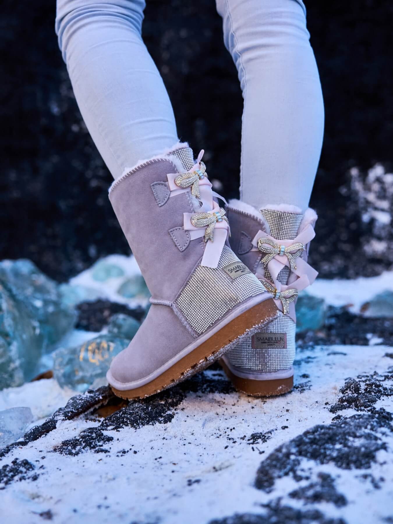 UGG Australia Blue Suede Boots 8 (38.5) | Mercari UGG Women\'s Winter Boots in Light Blue display picture 1