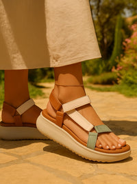 Siketu | Kensington Platform Gladiator Sandal - brown