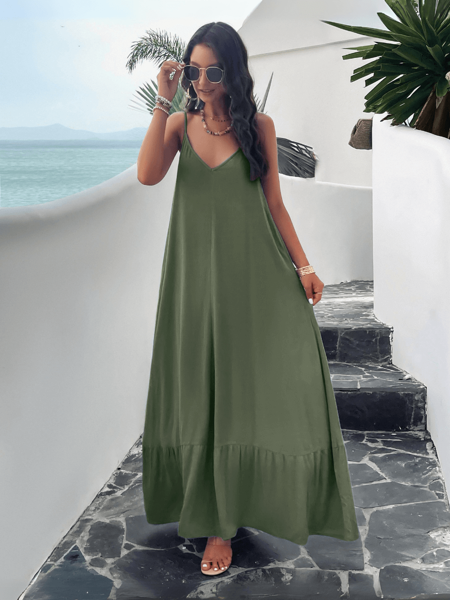 pocketed maxi dress Olivian Pocketed Maxi Dress