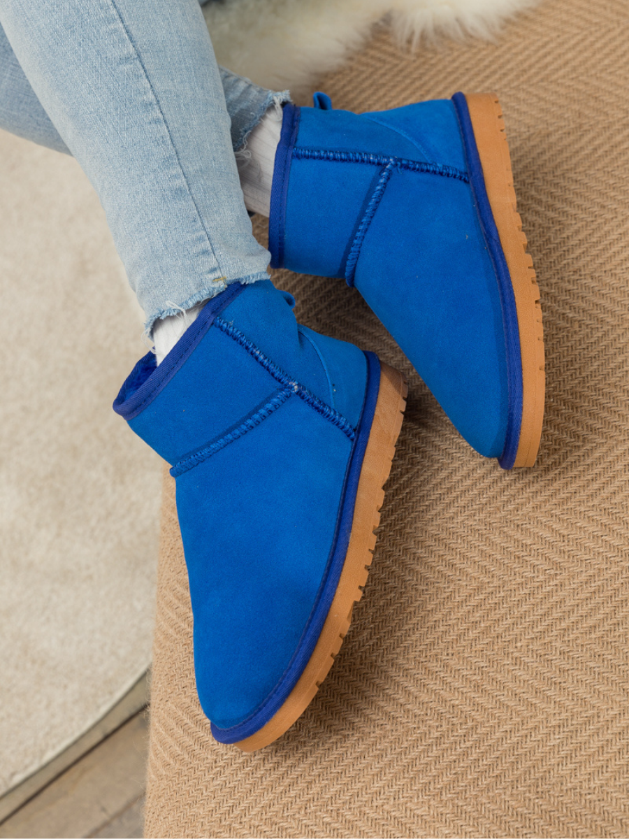 Faux Fur Navy Blue Short Uggs Women's UGG Classic Mini II