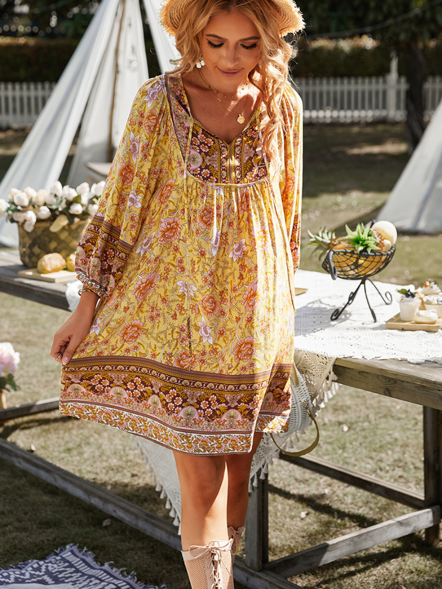 AURINA BOHO DRESS