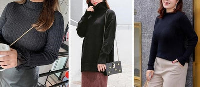 How to wear sweaters for girls who are fatter or have big breasts?