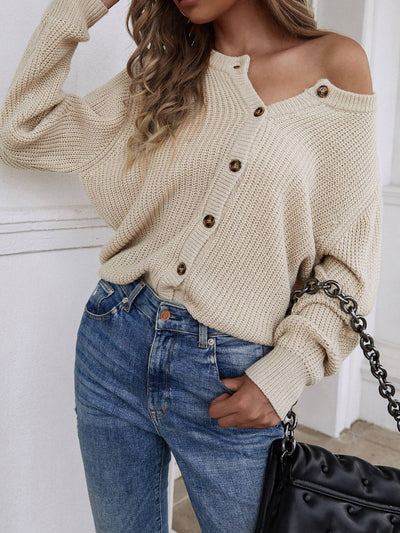 What does a cardigan sweater look good with?