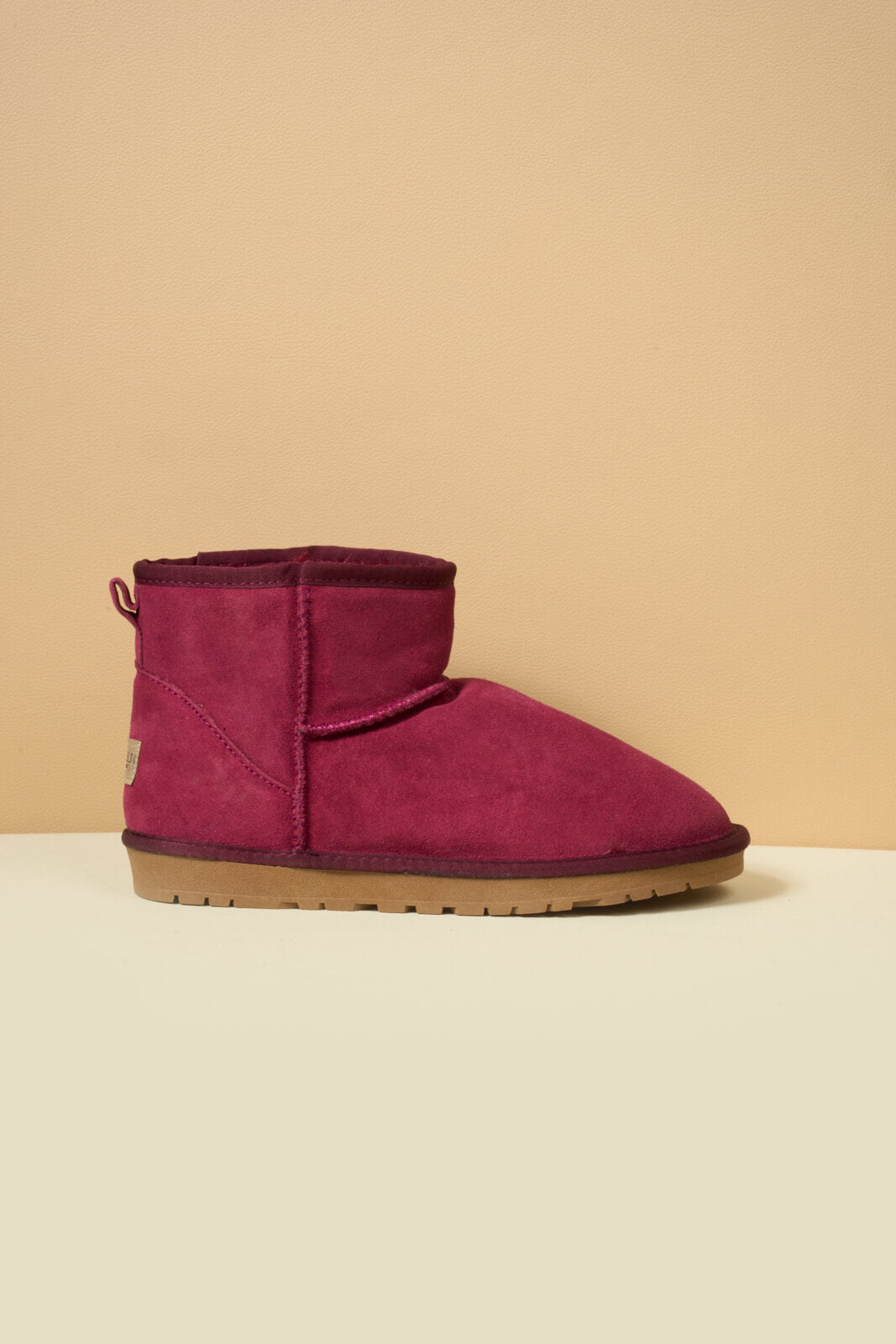 SMAIBULUN Ugg | Faux Fur-Lined Classic Short Ugg Boots - claret
