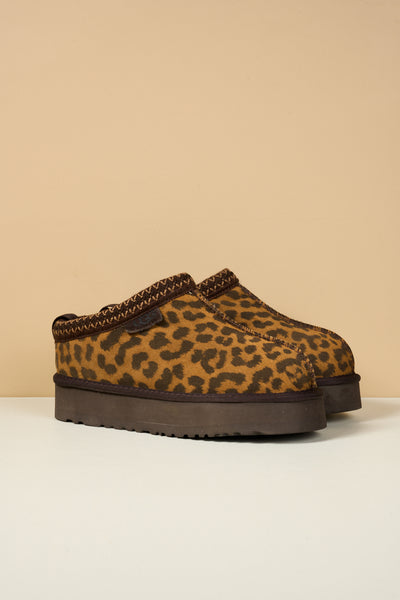 Smaibulun Ugg | Tassie X Tasman Platform Slipper Boot - cheetah