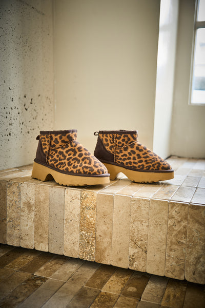 SMAIBULUN Ugg | Ultimate Platform Ankle Boots - cheetah