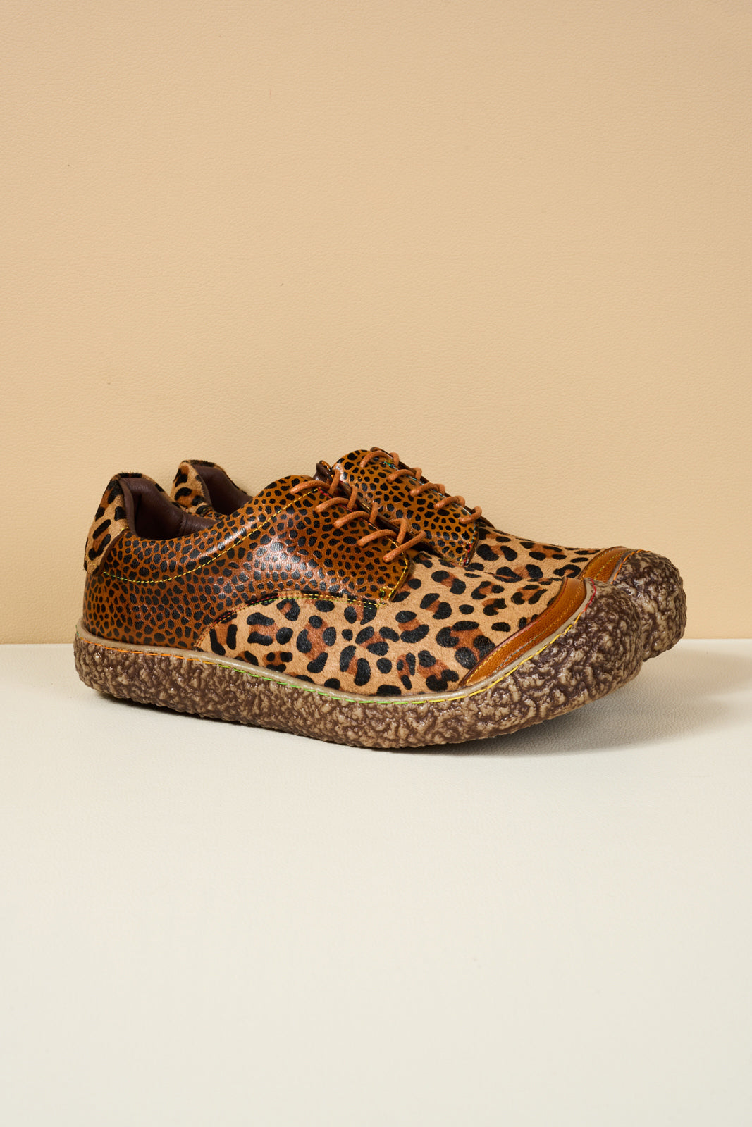 Soffia | Justeena Animal Pattern Leather Outdoor Sneaker