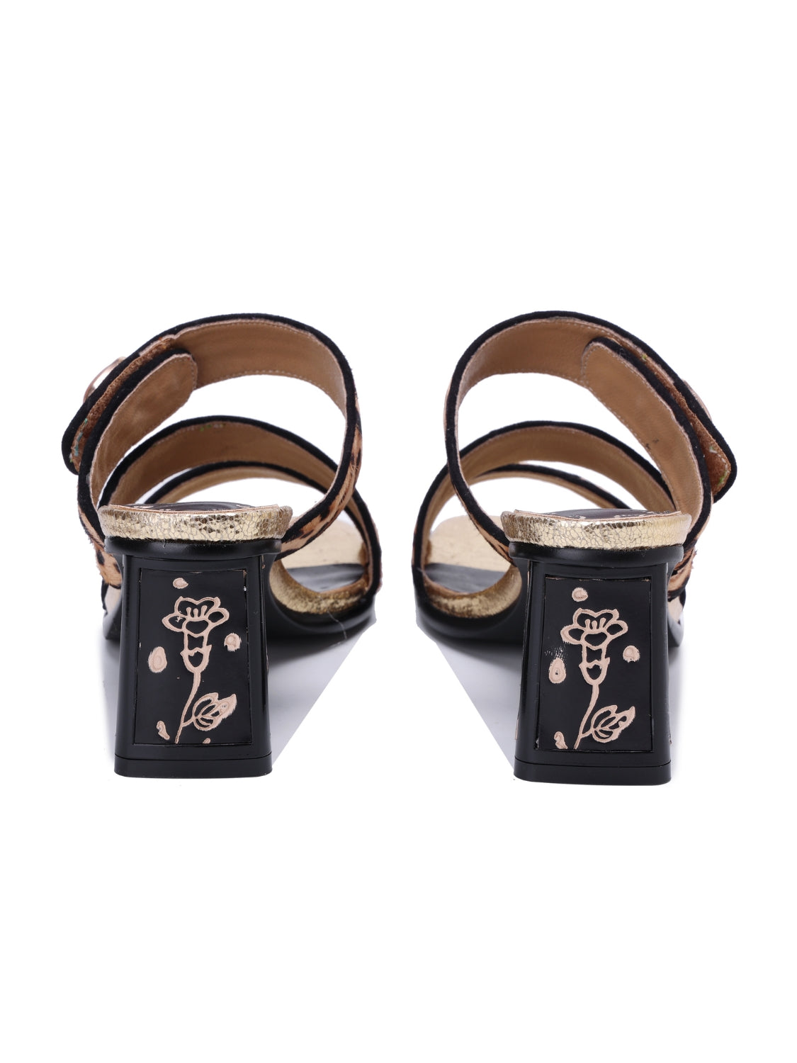 Soffia | Gabrella Leopard Leather Slides