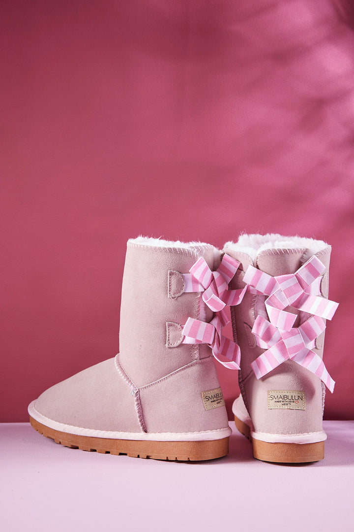 Bow Boots Pink Ribbon Uggs Smaibulun Ugg Serenity Striped Bailey