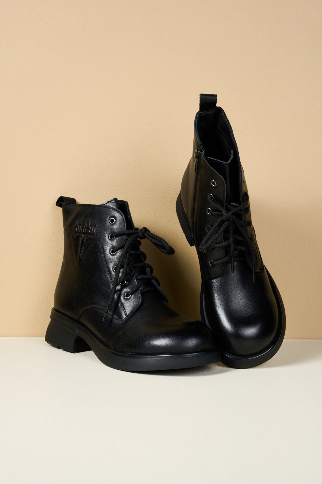 Rumour Has It | Filip Combat Ankle Leather Boots