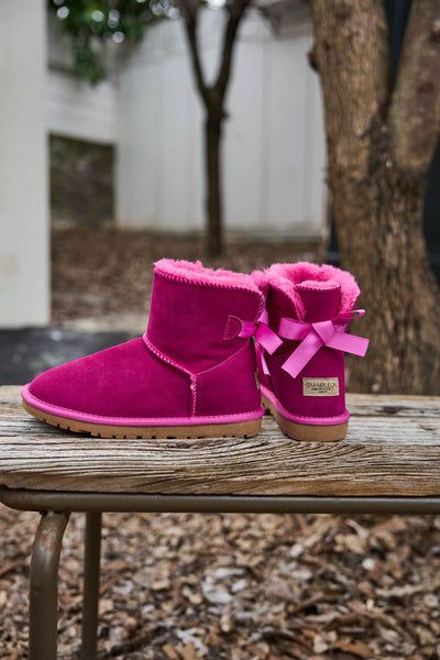 SMAIBULUN Ugg | Bailey Bow Ugg Mini Boots - Fuchsia