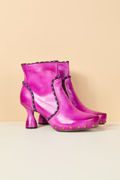 Soffia | Paris Skies Leather Ankle Boots