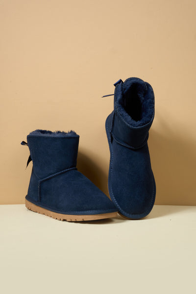 SMAIBULUN Ugg | Bailey Bow Ugg Mini Boots - Navy