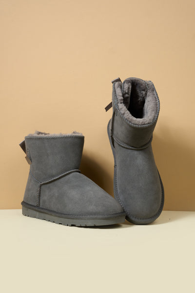 SMAIBULUN Ugg | Bailey Bow Ugg Mini Boots - Grey