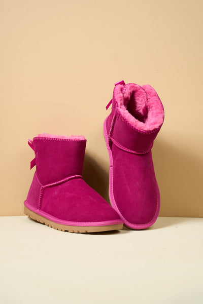 SMAIBULUN Ugg | Bailey Bow Ugg Mini Boots - Fuchsia