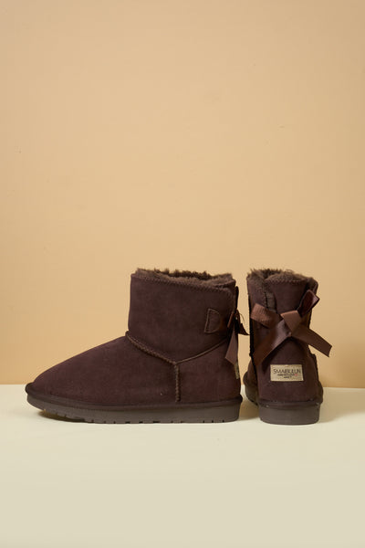 SMAIBULUN Ugg | Bailey Bow Ugg Mini Boots - Chocolate