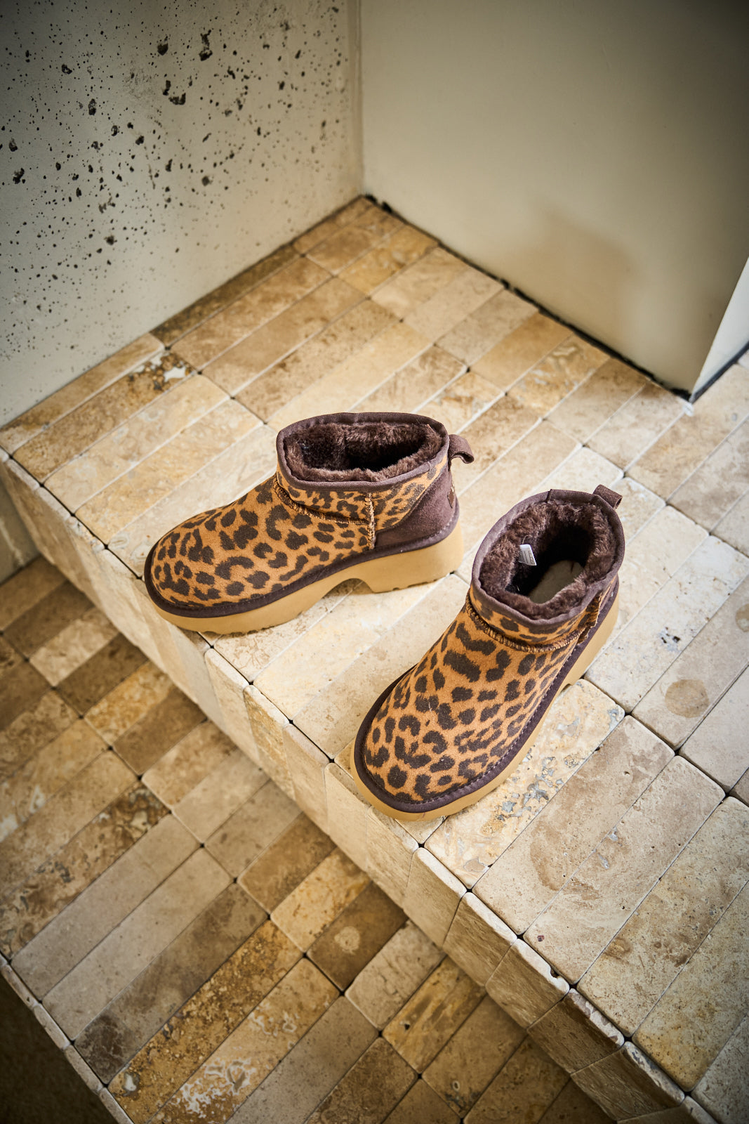 SMAIBULUN Ugg | Ultimate Platform Ankle Boots - cheetah