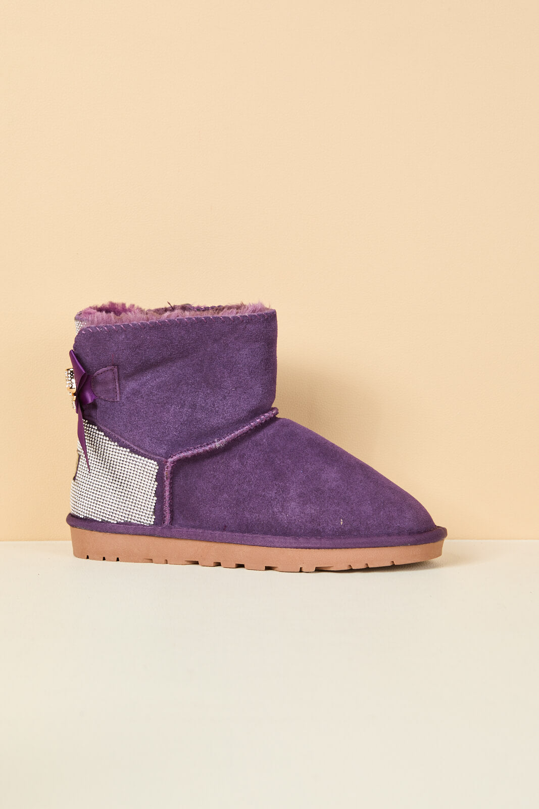 SMAIBULUN Ugg | Rhinestone Bailey Bow Sequin Ugg Boots - Purple