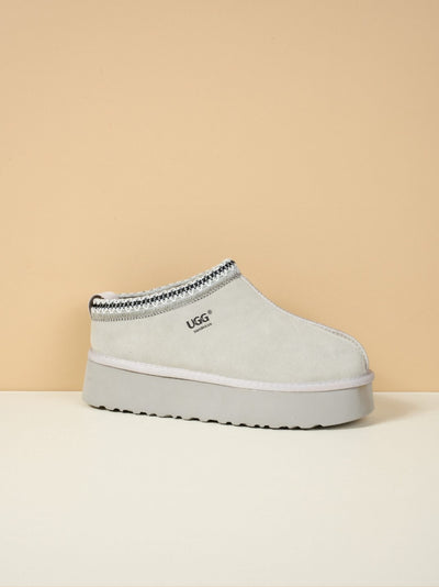 Smaibulun Ugg | Tassie X Tasman Platform Slipper Boot - pale