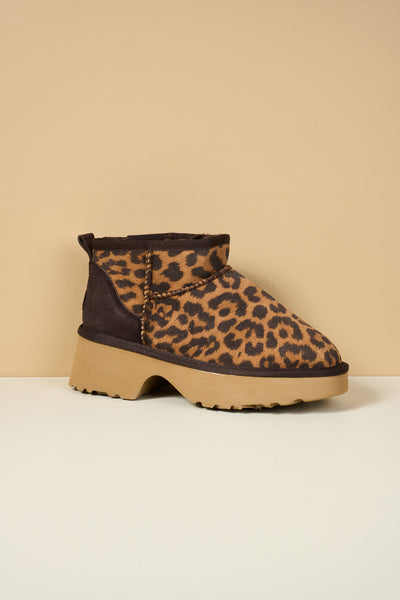 SMAIBULUN Ugg | Ultimate Platform Ankle Boots - cheetah