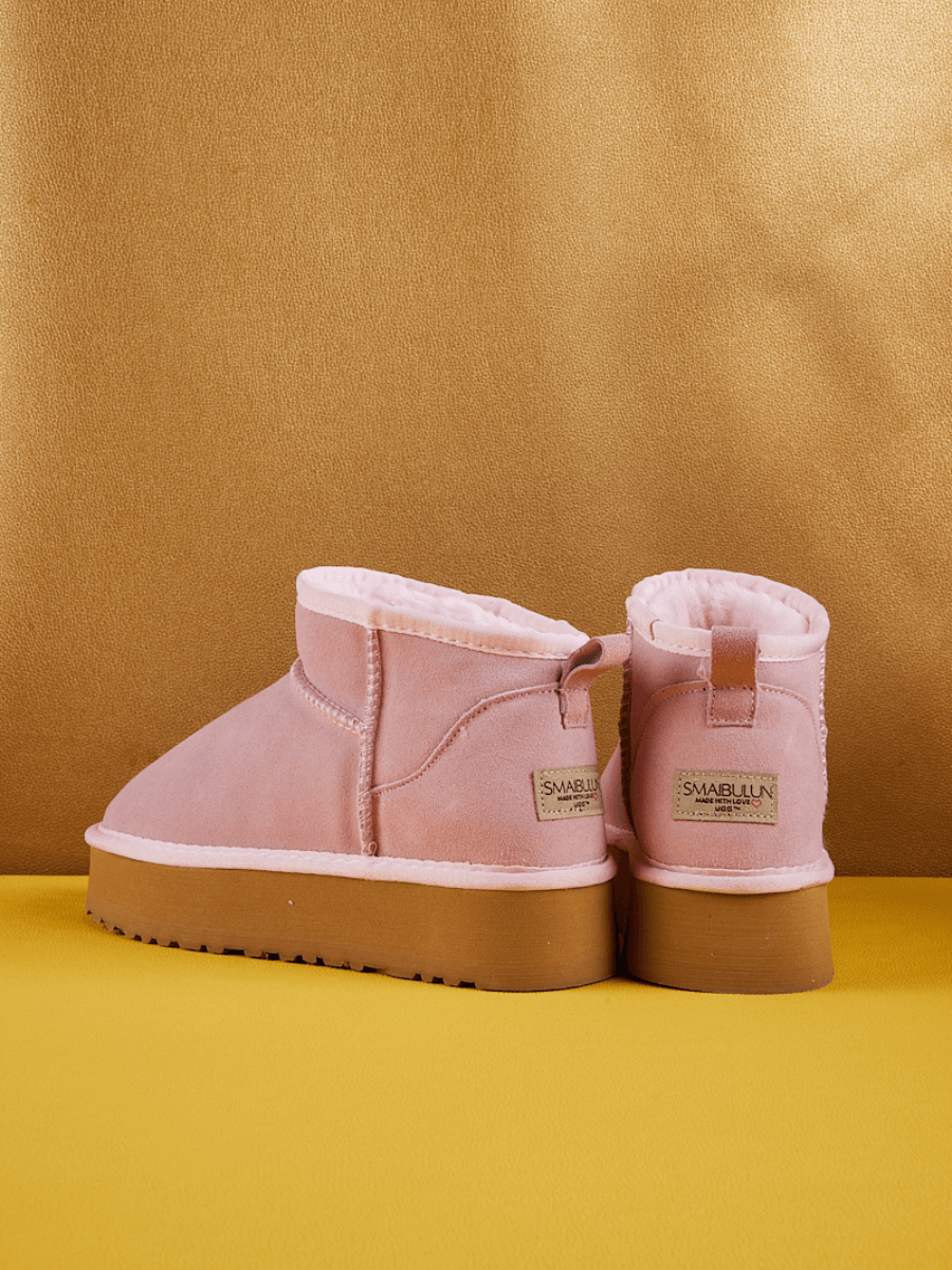 Smaibulun Ugg Ultra Mini Platform Low Ankle Boot Pink SMAIBULUN