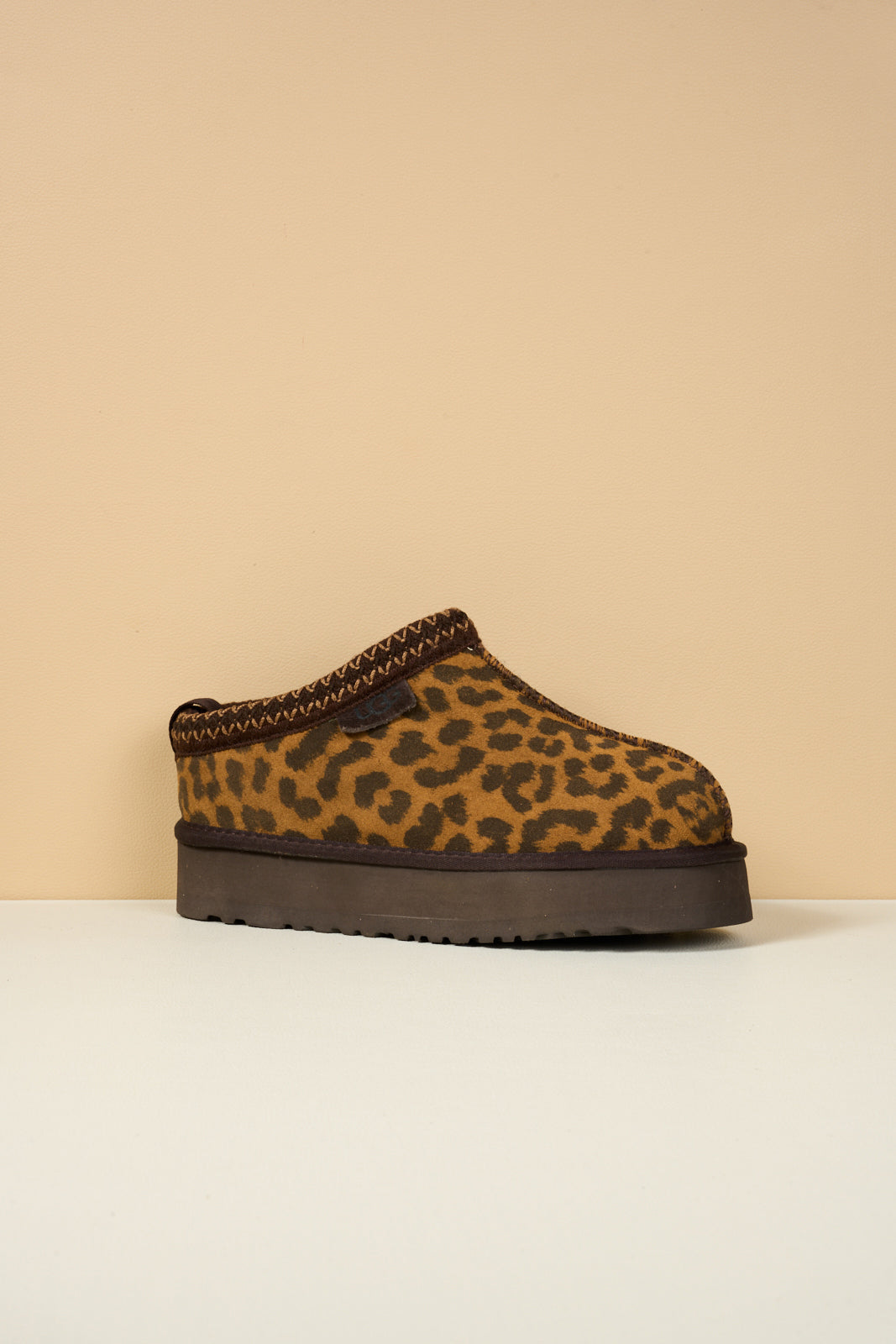 Smaibulun Ugg | Tassie X Tasman Platform Slipper Boot - cheetah