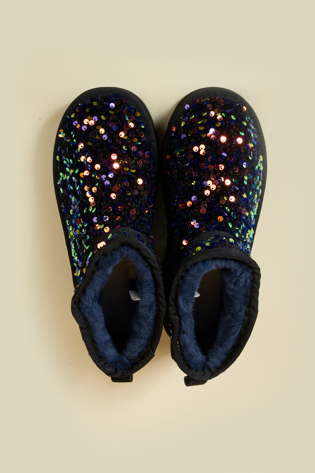 Smaibulun Ugg | Mini Glitter Low Ankle Platform Boots - Multi