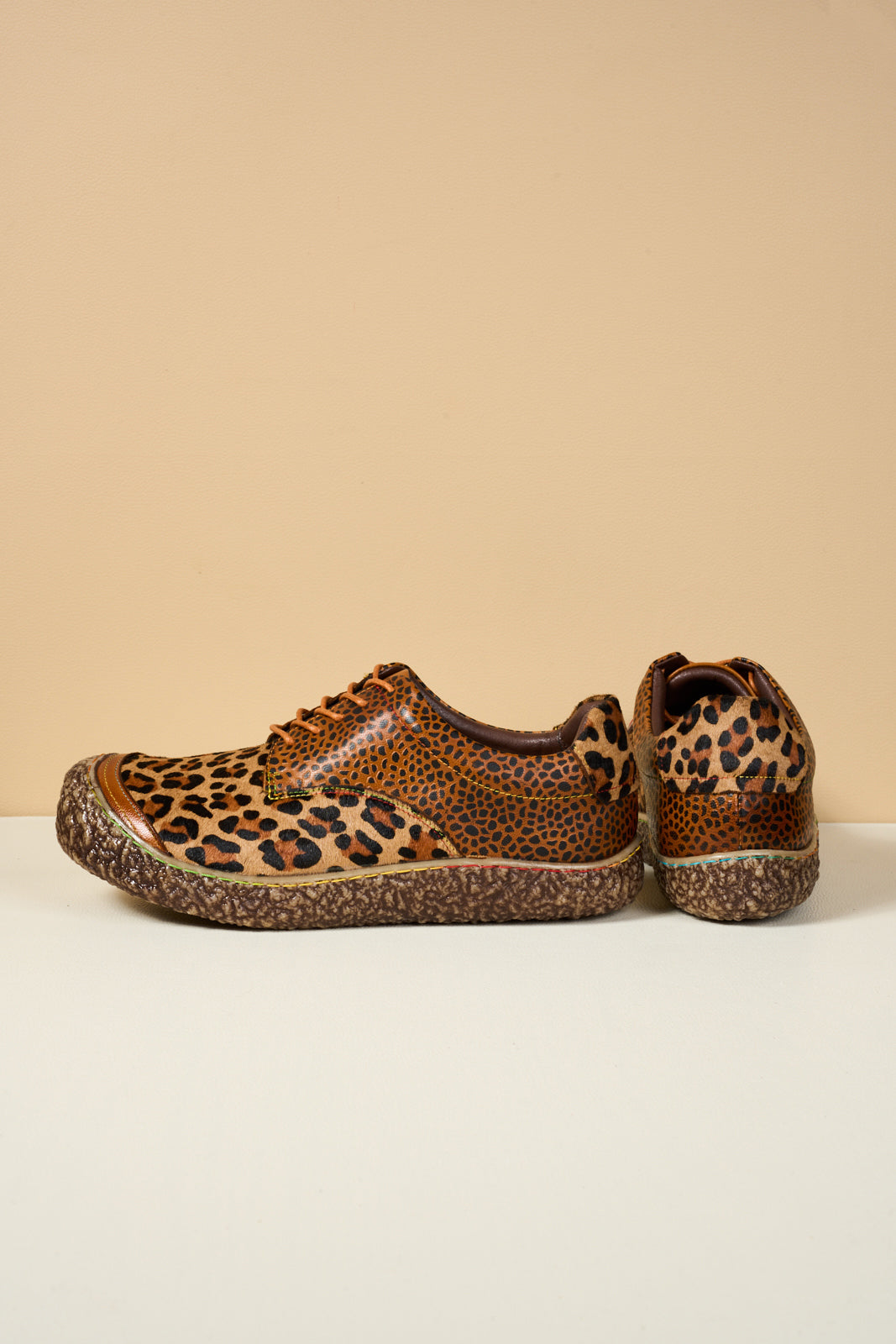 Soffia | Justeena Animal Pattern Leather Outdoor Sneaker