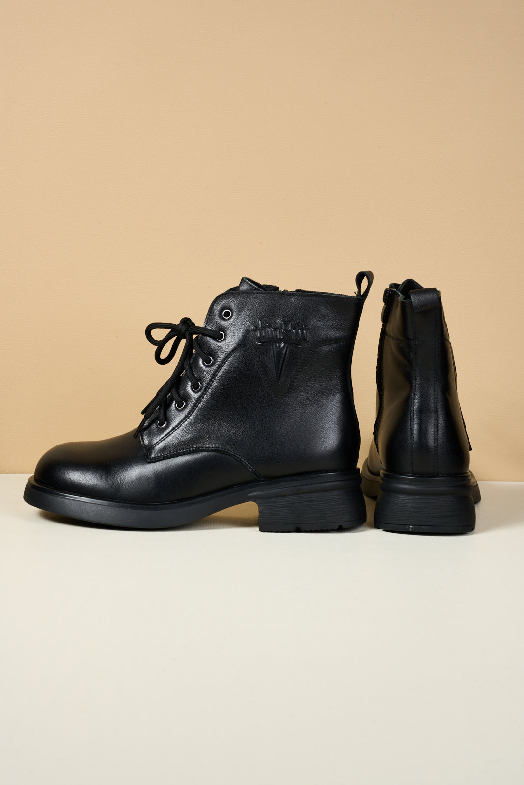 Rumour Has It | Filip Combat Ankle Leather Boots