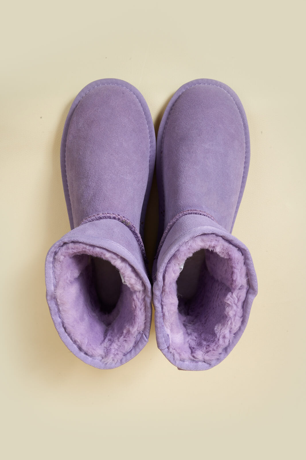 SMAIBULUN Ugg | Faux Fur-Lined Classic Short Ugg Boots - lavender