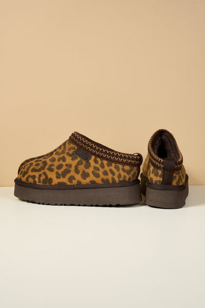 Smaibulun Ugg | Tassie X Tasman Platform Slipper Boot - cheetah