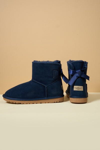 SMAIBULUN Ugg | Bailey Bow Ugg Mini Boots - Navy