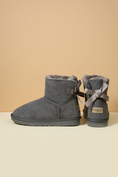 SMAIBULUN Ugg | Bailey Bow Ugg Mini Boots - Grey