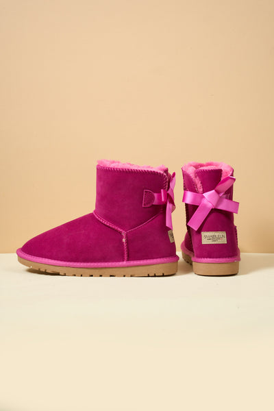 SMAIBULUN Ugg | Bailey Bow Ugg Mini Boots - Fuchsia