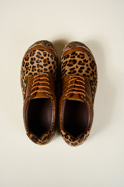 Soffia | Justeena Animal Pattern Leather Outdoor Sneaker