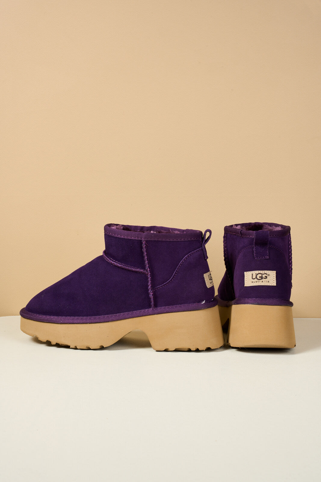 SMAIBULUN Ugg | Ultimate Platform Ankle Boots - violet