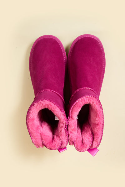 SMAIBULUN Ugg | Bailey Bow Ugg Mini Boots - Fuchsia