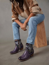 Soffia | Moment In Time Paisley Leather Western Boots