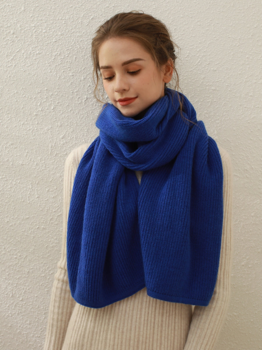 Arielle Cashmere blend Thread Scarf - Blue