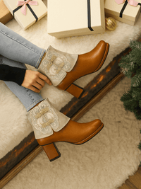Soffia | Carlisle Leather Embroidered Ankle Boots