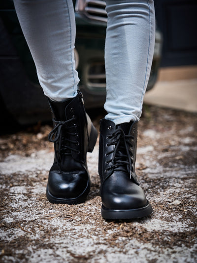 Rumour Has It | Filip Combat Ankle Leather Boots