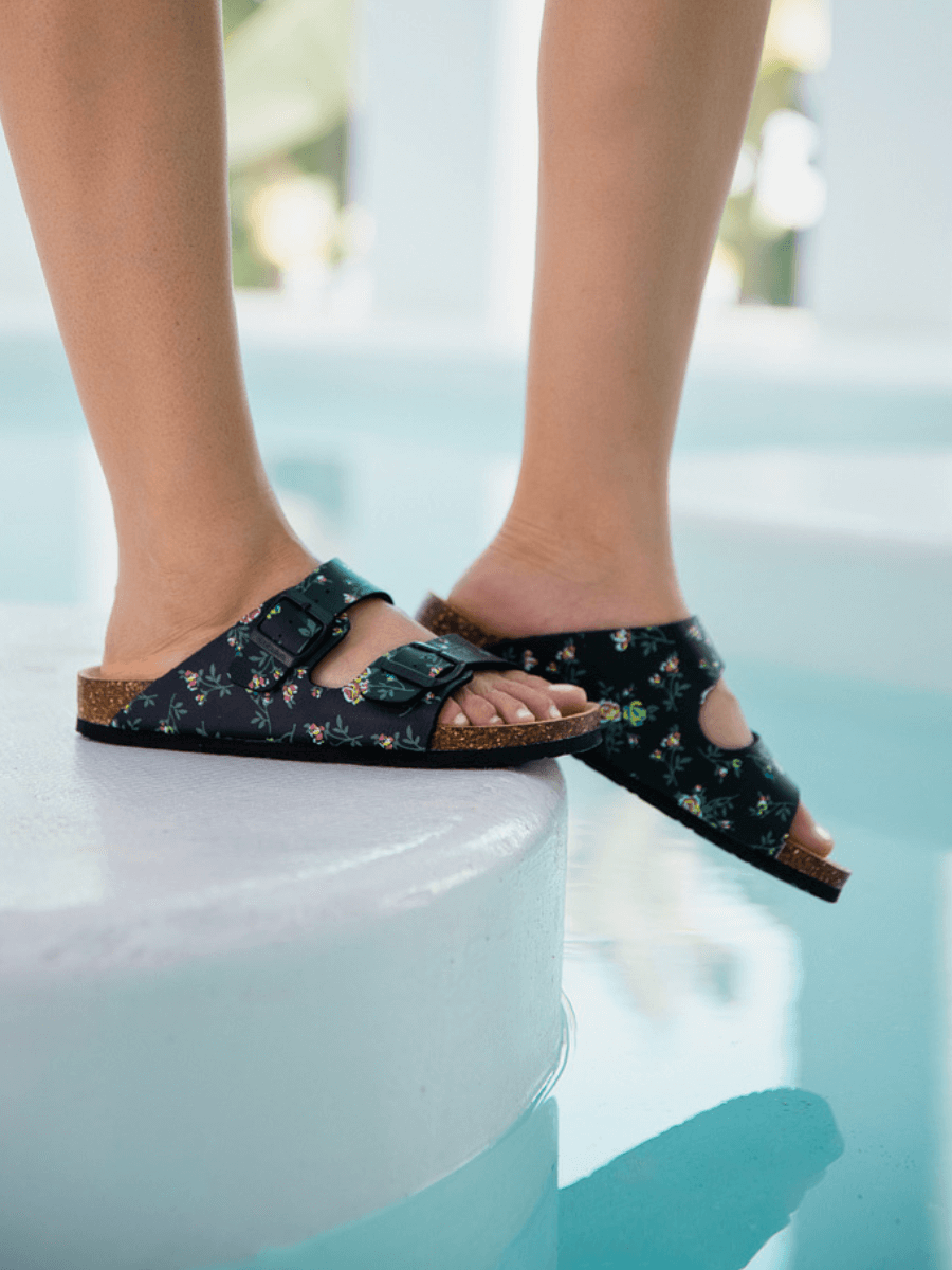 MAIBULUN | Graylynn Floral Printed Footbed Sandal – SMAIBULUN