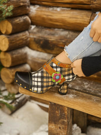 Soffia | Eve Ready Plaid Leather Oxford