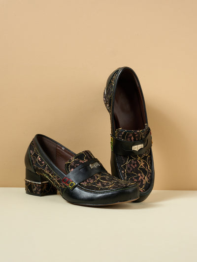 Soffia | Winny Jacquard Leather Loafer