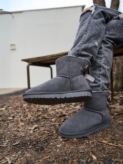 SMAIBULUN Ugg | Bailey Bow Ugg Mini Boots - Grey