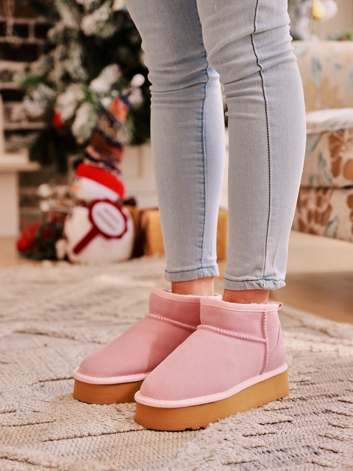 Smaibulun Ugg Ultra Mini Platform Low Ankle Boot Pink