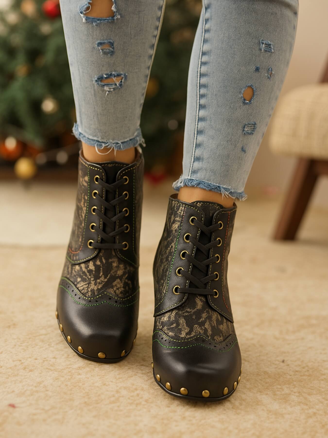 Soffia | Maja Embellished Leather Oxford