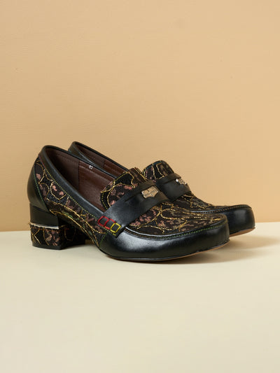 Soffia | Winny Jacquard Leather Loafer