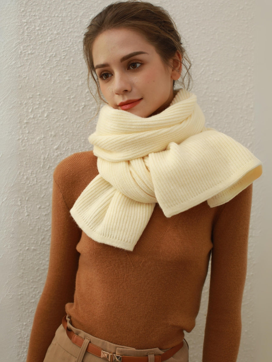 Arielle Cashmere blend Thread Scarf - Cream