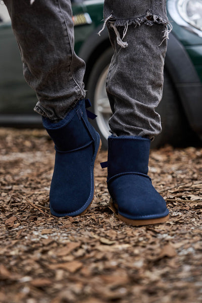 SMAIBULUN Ugg | Bailey Bow Ugg Mini Boots - Navy